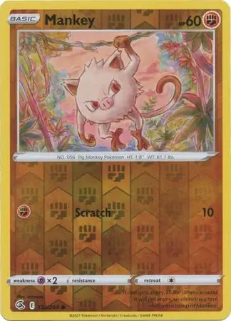 Mankey Reverse Holo 133 Normal