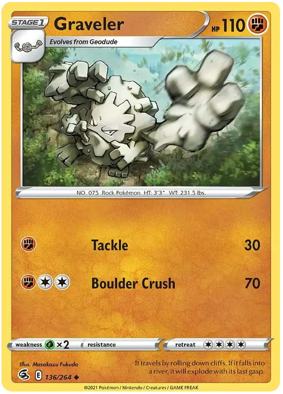 Graveler 136 Normal