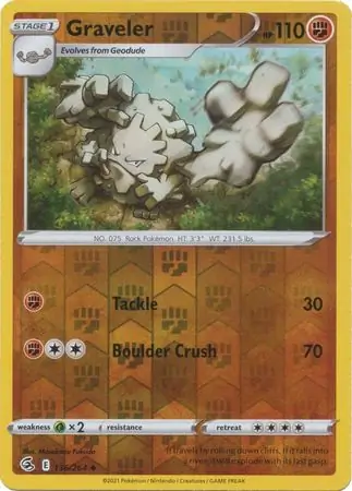 Graveler Reverse Holo 136 Normal