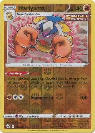Hariyama Reverse Holo 143 Normal