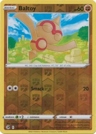 Baltoy Reverse Holo 144 Normal