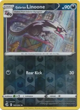 Galarian Linoone Reverse Holo 160 Normal