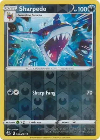 Sharpedo Reverse Holo 163 Normal