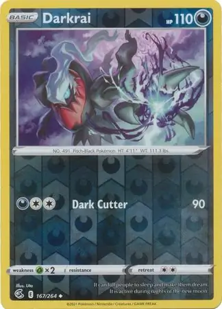 Darkrai Reverse Holo 167 Normal