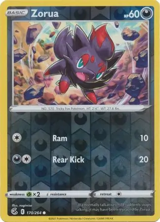 Zorua Reverse Holo 170 Normal