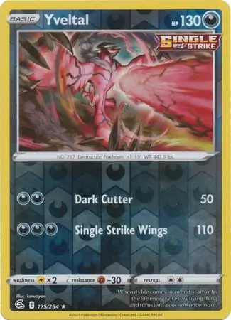 Yveltal Reverse Holo 175 Normal