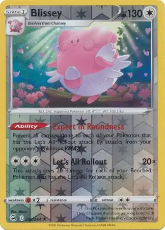 Blissey Reverse Holo 203 Normal