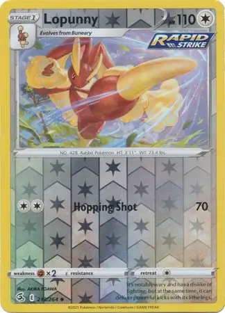 Lopunny Reverse Holo 213 Normal
