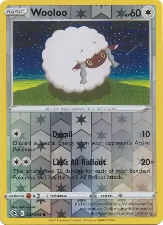 Wooloo Reverse Holo 221 Normal