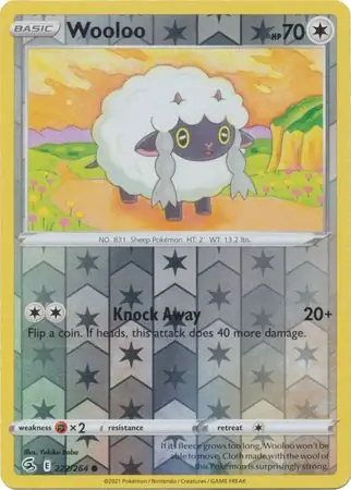 Wooloo Reverse Holo 222 Normal