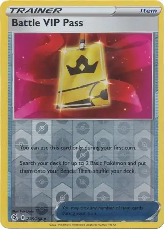 Battle VIP Pass Reverse Holo 225 Normal