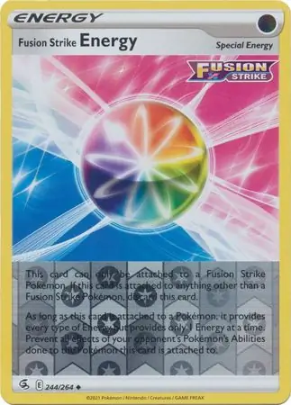 Fusion Strike Energy Reverse Holo 244 Normal