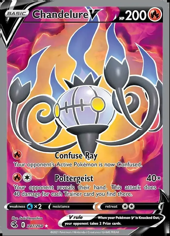 Chandelure V Full Art 247 Normal