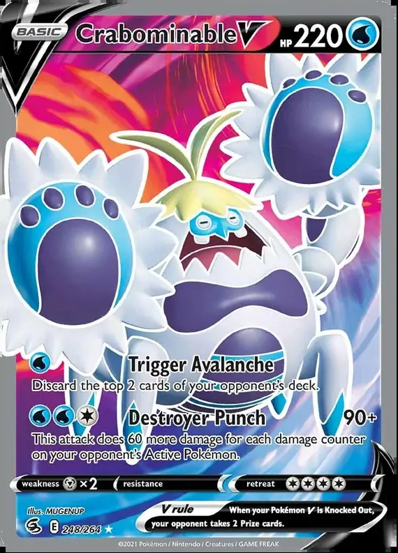 Crabominable V Full Art 248 Normal