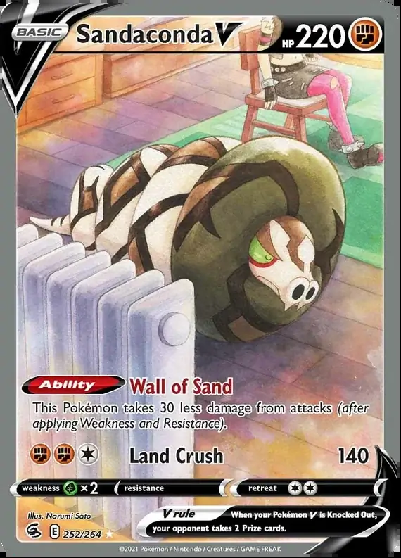 Sandaconda V Full Art 252 Normal