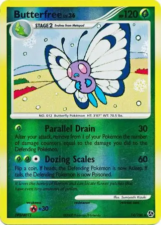 Butterfree Reverse Holo 14
