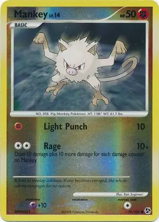 Mankey Reverse Holo 79