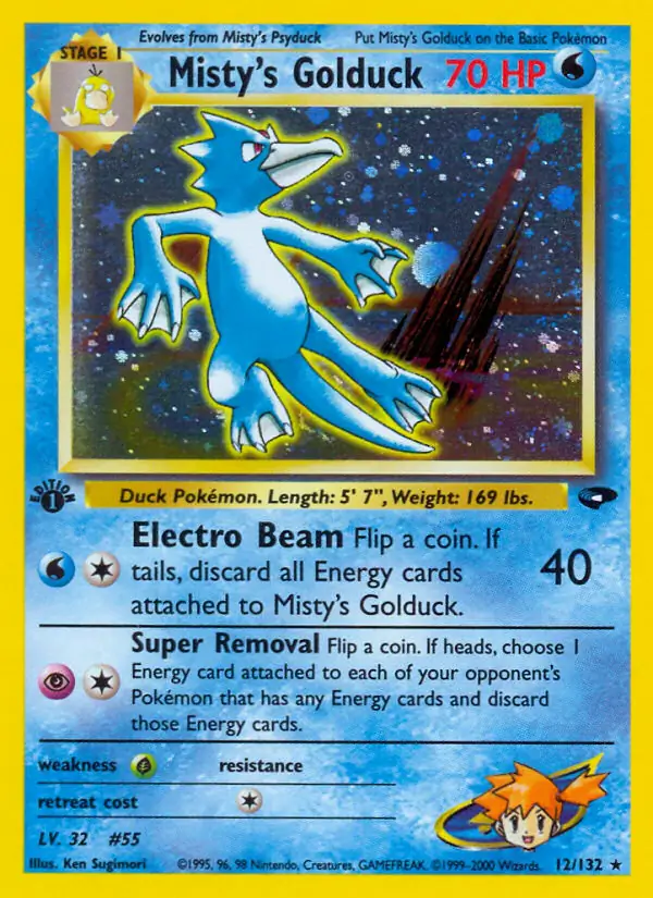 Misty's Golduck Holo 12 Normal