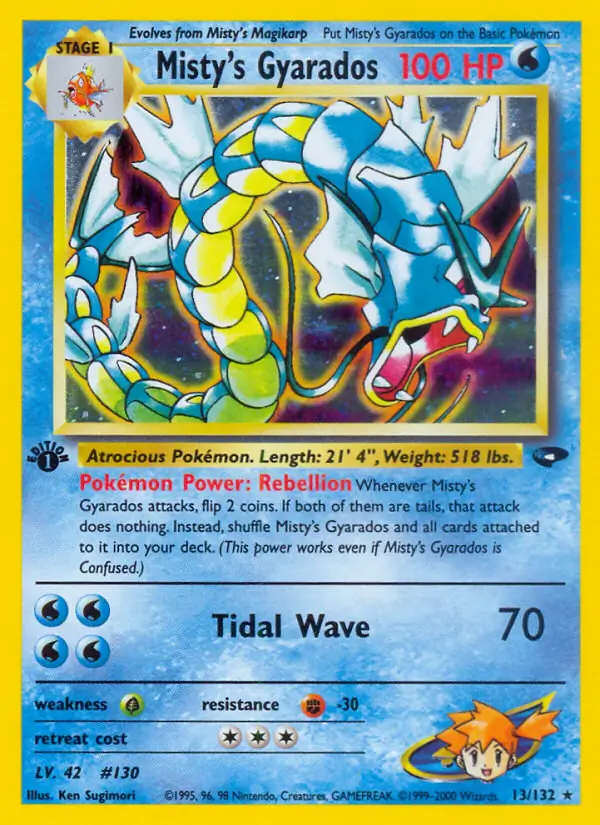 Misty's Gyarados Holo 13 Normal