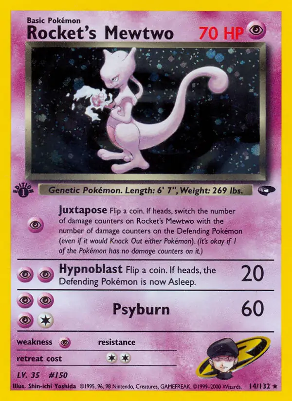 Rocket's Mewtwo Holo 14