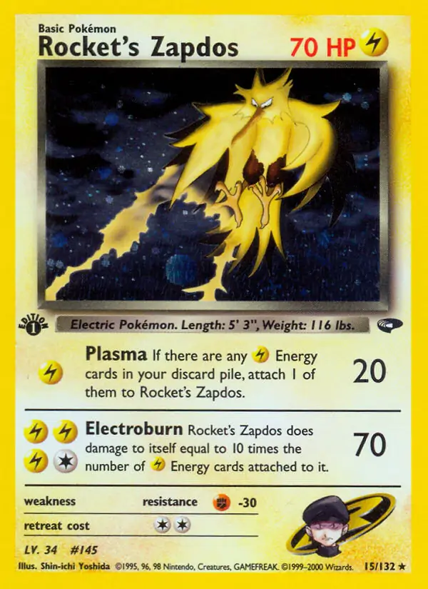 Rocket's Zapdos Holo 15