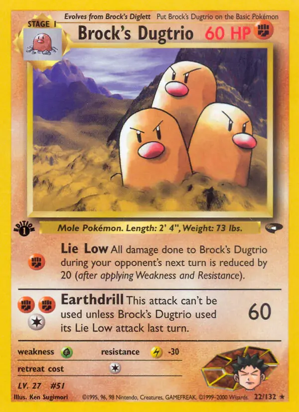Brock's Dugtrio 22 Normal