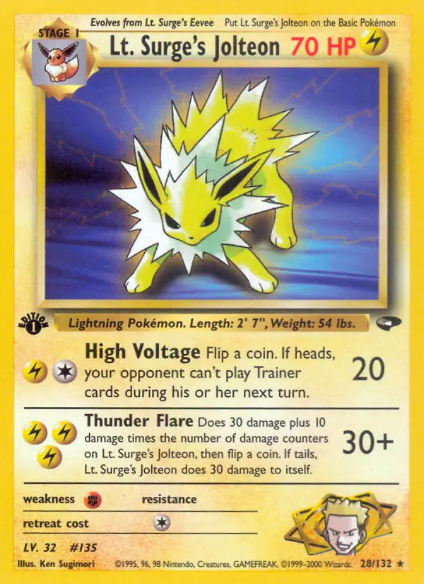Lt. Surge's Jolteon 28 Normal