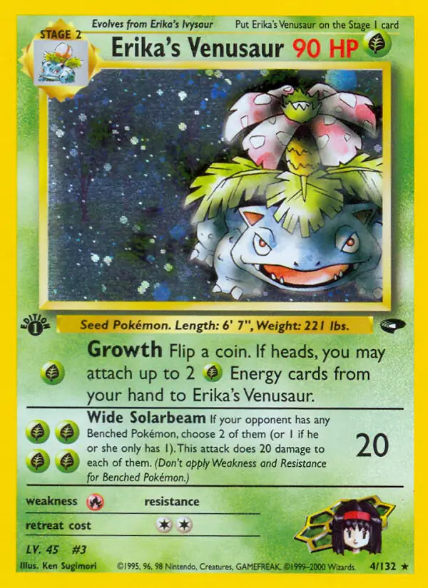 Erika's Venusaur Holo 4 Normal