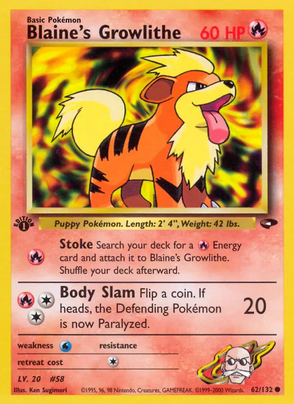 Blaine's Growlithe 62