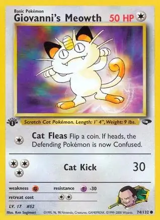 Giovanni's Meowth 74 Normal
