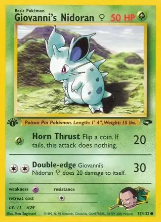 Giovanni's Nidoran Female 75 Normal
