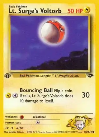 Lt. Surge's Voltorb 86 Normal