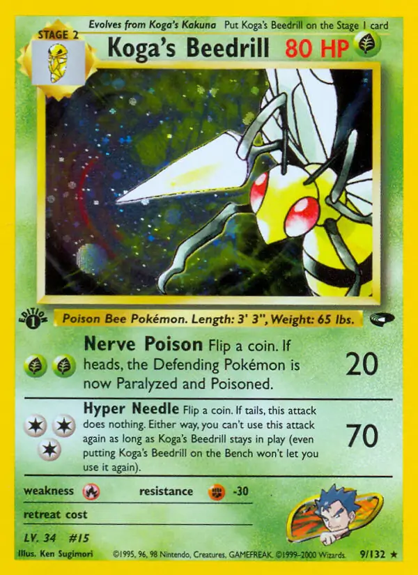 Koga's Beedrill Holo 9 Normal