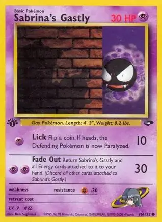 Sabrina's Gastly 96 Normal