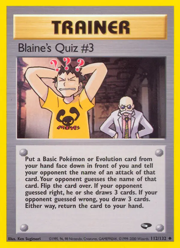 Blaine's Quiz #3 112 Normal