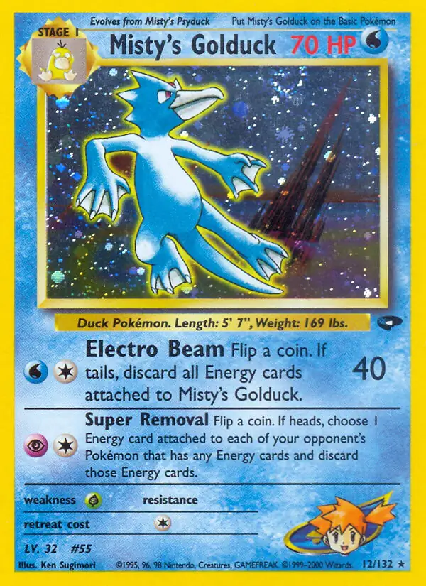 Misty's Golduck Holo 12 Normal
