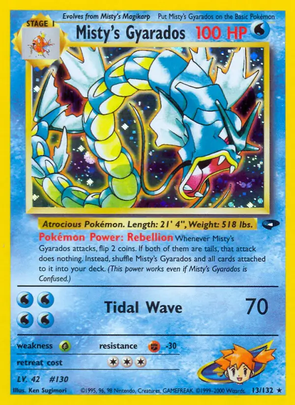 Misty's Gyarados Holo 13 Normal