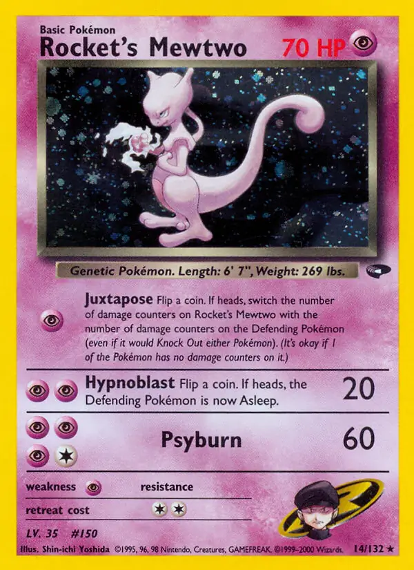 Rocket's Mewtwo Holo 14