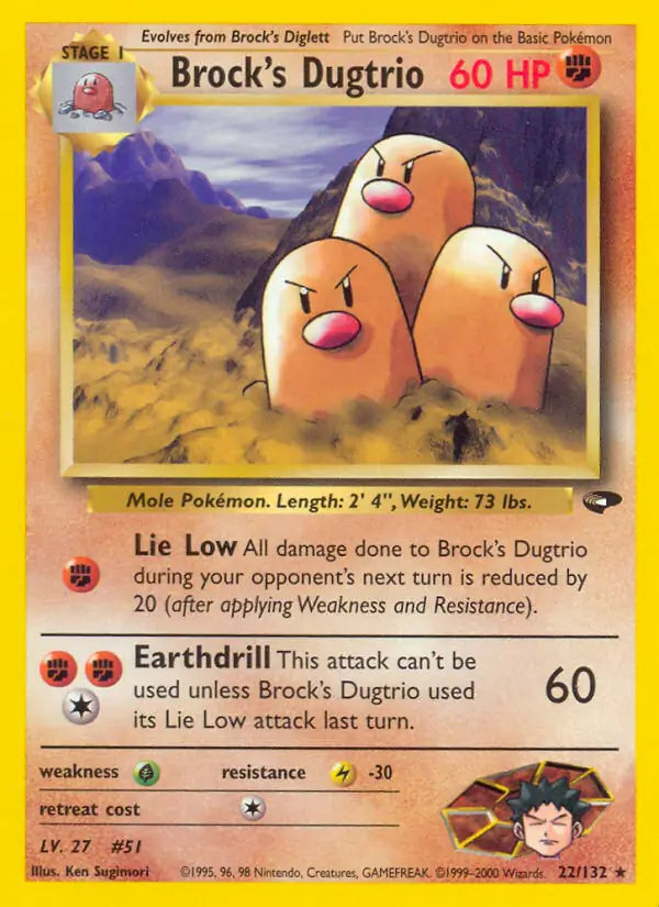 Brock's Dugtrio 22 Normal