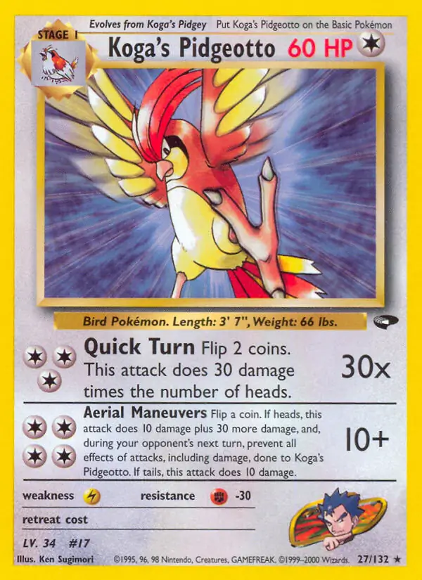 Koga's Pidgeotto 27 Normal