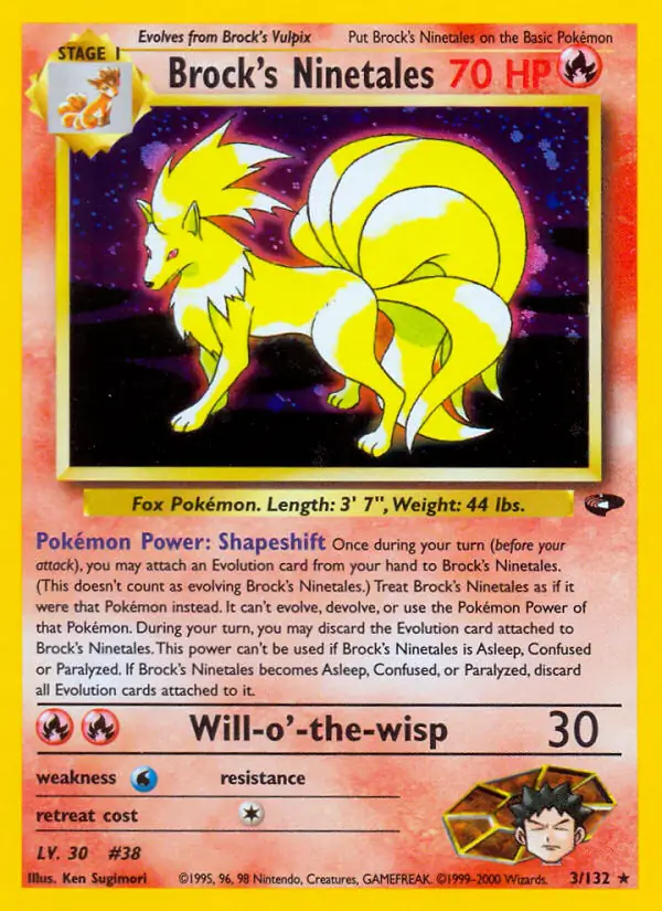 Brock's Ninetales Holo 3 Normal