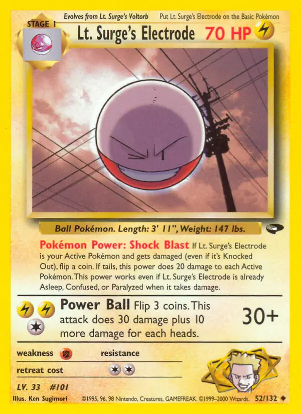 Lt. Surge's Electrode 52 Normal