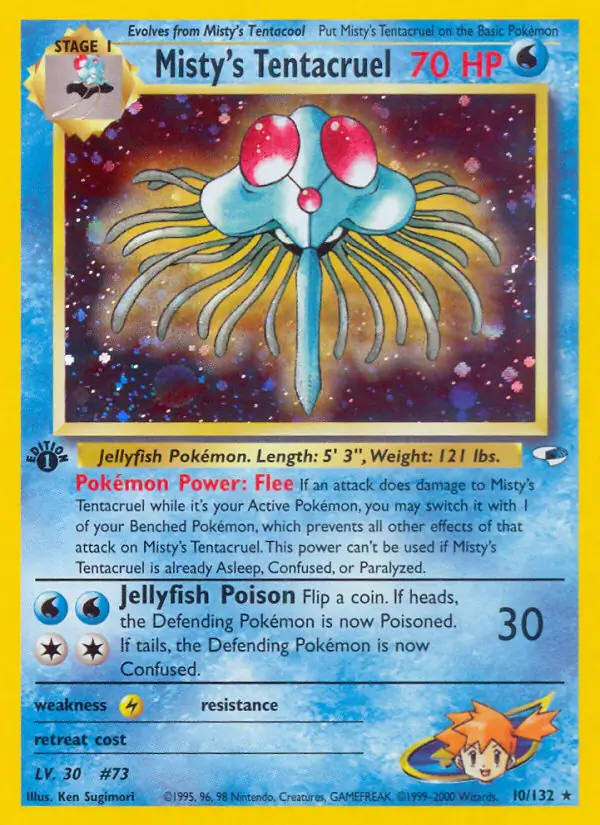 Misty's Tentacruel Holo 10 Normal