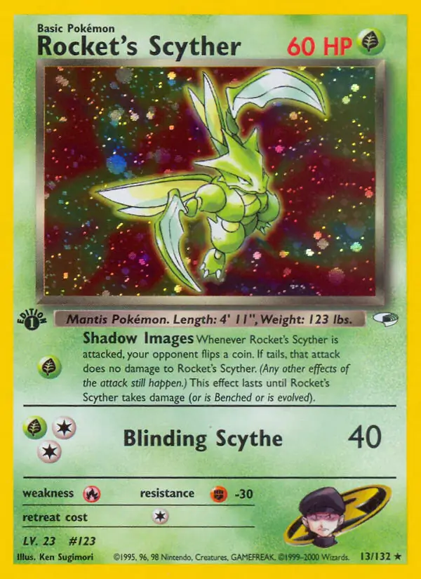 Rocket's Scyther Holo 13 Normal