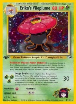 Erika's Vileplume Holo