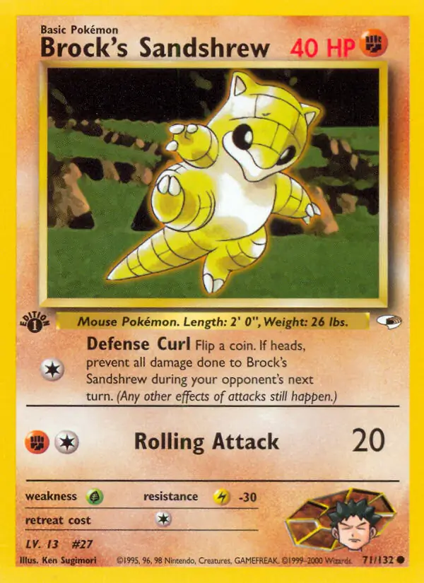 Brock's Sandshrew 71 Normal