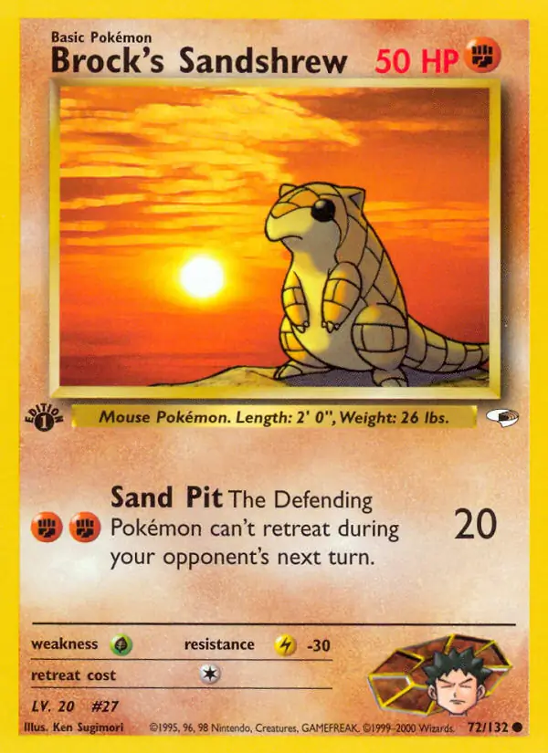 Brock's Sandshrew 72 Normal