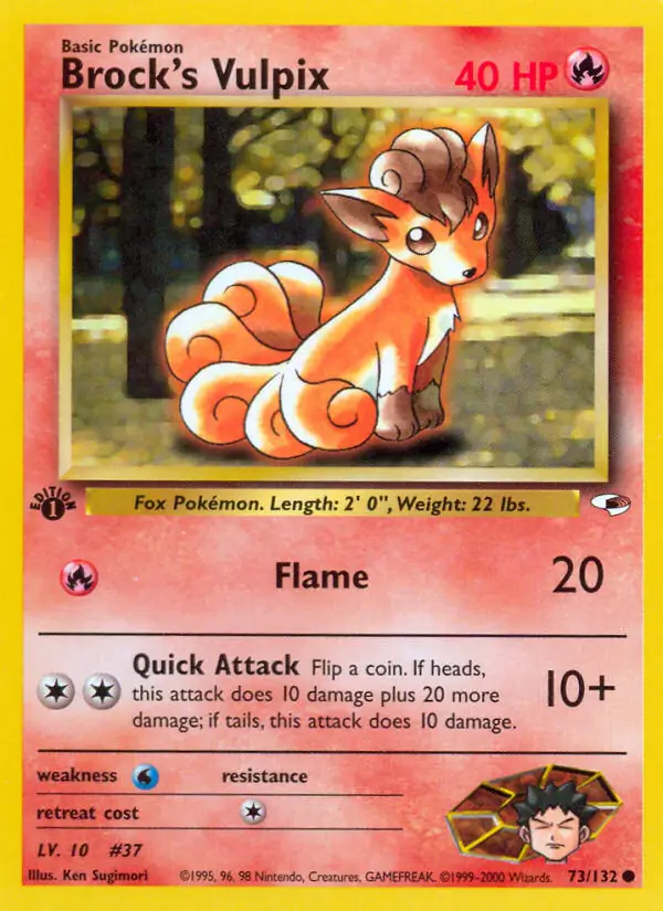 Brock's Vulpix 73 Normal