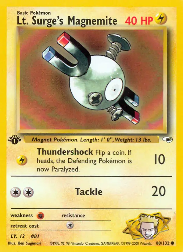 Lt. Surge's Magnemite 80 Normal