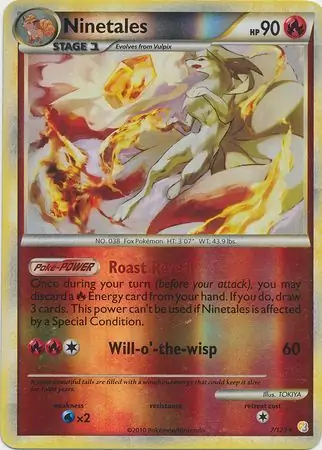 Ninetales Reverse Holo 7 Normal